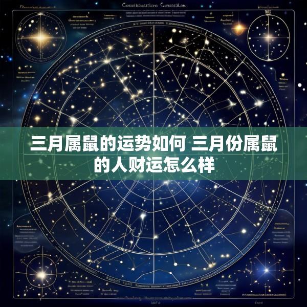三月属鼠的运势如何 三月份属鼠的人财运怎么样