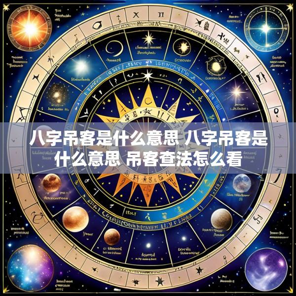 八字吊客是什么意思 八字吊客是什么意思 吊客查法怎么看