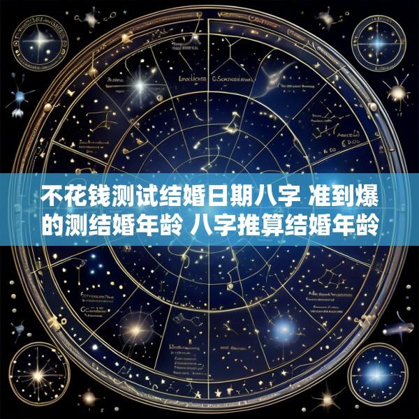 不花钱测试结婚日期八字 准到爆的测结婚年龄 八字推算结婚年龄表