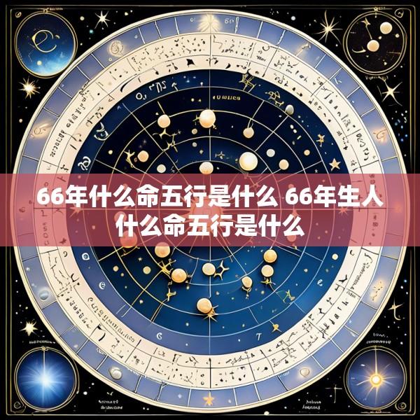 66年什么命五行是什么 66年生人什么命五行是什么