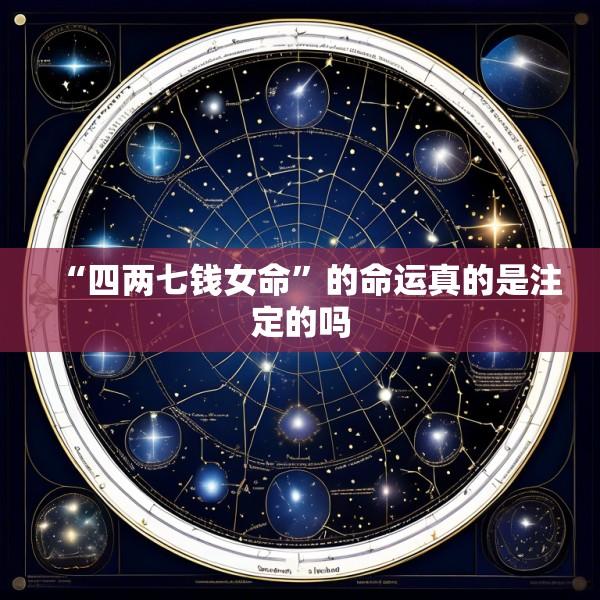 “四两七钱女命”的命运真的是注定的吗
