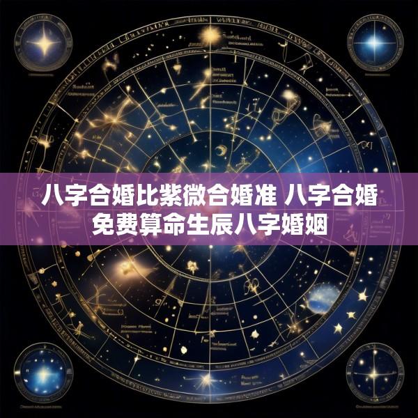八字合婚比紫微合婚准 八字合婚免费算命生辰八字婚姻