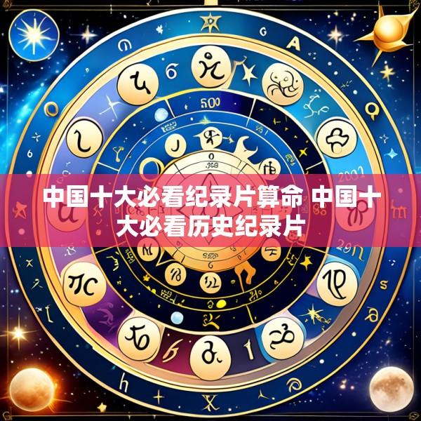 中国十大必看纪录片算命 中国十大必看历史纪录片