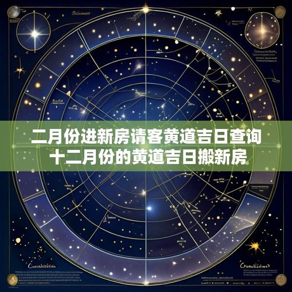 二月份进新房请客黄道吉日查询 十二月份的黄道吉日搬新房