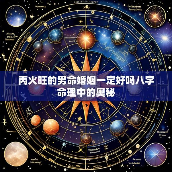 丙火旺的男命婚姻一定好吗八字命理中的奥秘