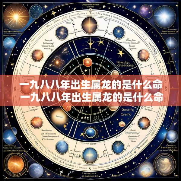 一九八八年出生属龙的是什么命 一九八八年出生属龙的是什么命格