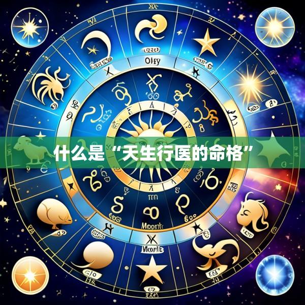 什么是“天生行医的命格”