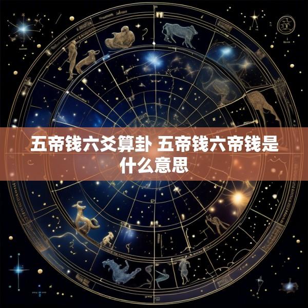 五帝钱六爻算卦 五帝钱六帝钱是什么意思