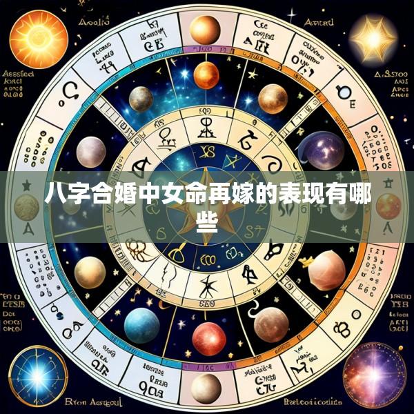 八字合婚中女命再嫁的表现有哪些