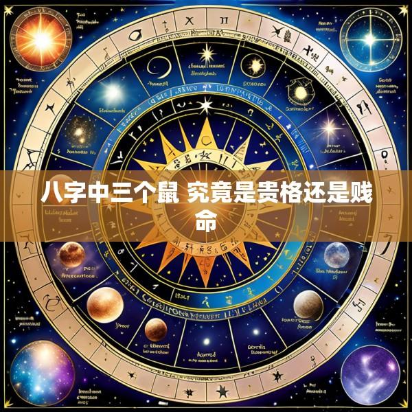 八字中三个鼠 究竟是贵格还是贱命