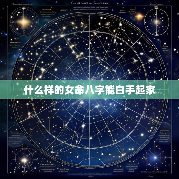什么样的女命八字能白手起家