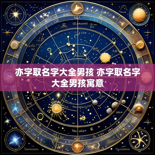亦字取名字大全男孩 亦字取名字大全男孩寓意
