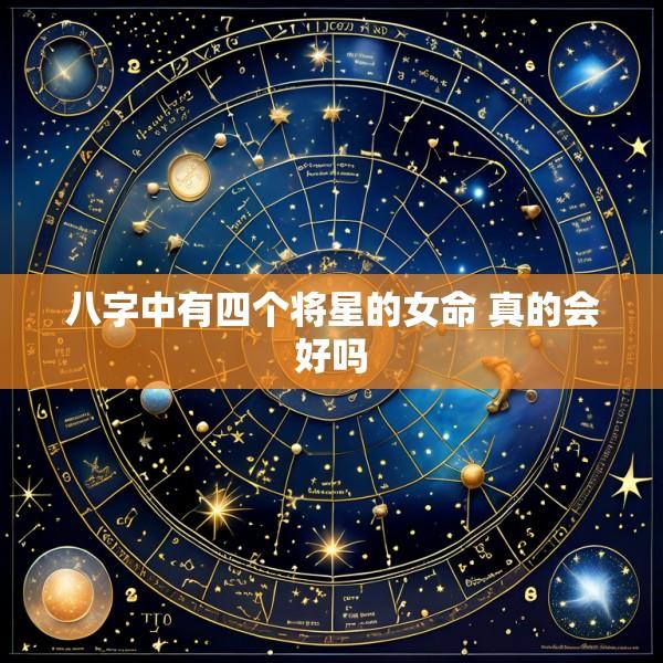 八字中有四个将星的女命 真的会好吗