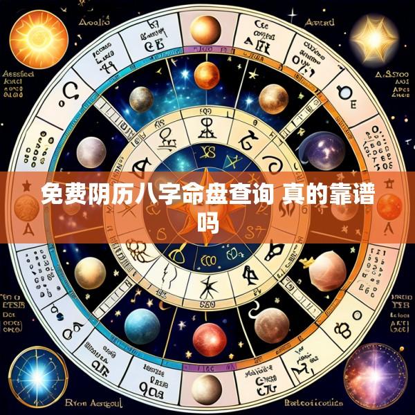 免费阴历八字命盘查询 真的靠谱吗