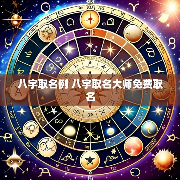 八字取名例 八字取名大师免费取名