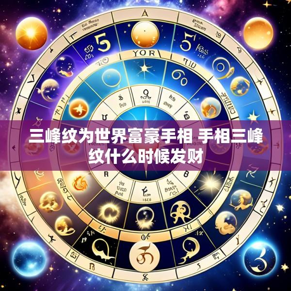 三峰纹为世界富豪手相 手相三峰纹什么时候发财