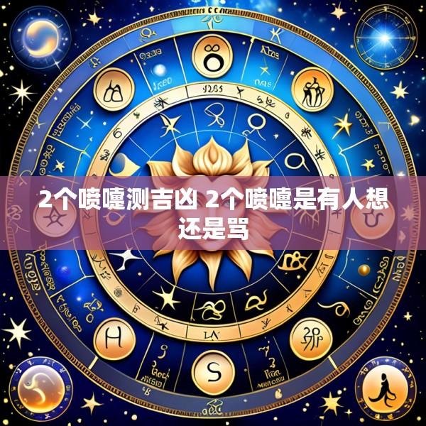2个喷嚏测吉凶 2个喷嚏是有人想还是骂
