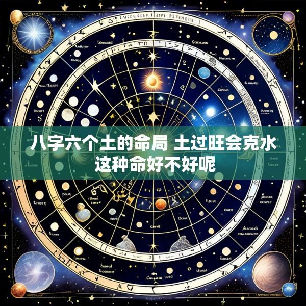 八字六个土的命局 土过旺会克水 这种命好不好呢