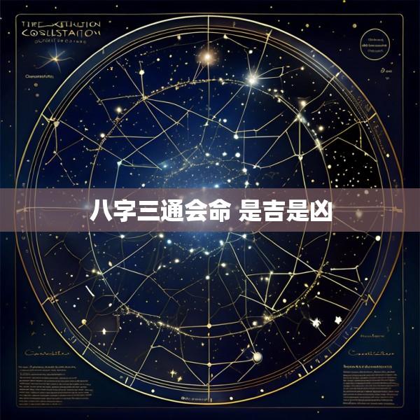 八字三通会命 是吉是凶