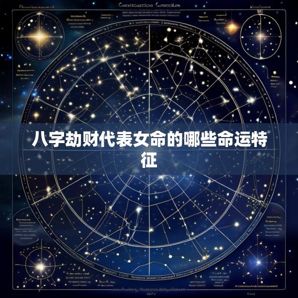 八字劫财代表女命的哪些命运特征