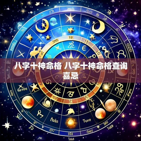 八字十神命格 八字十神命格查询喜忌