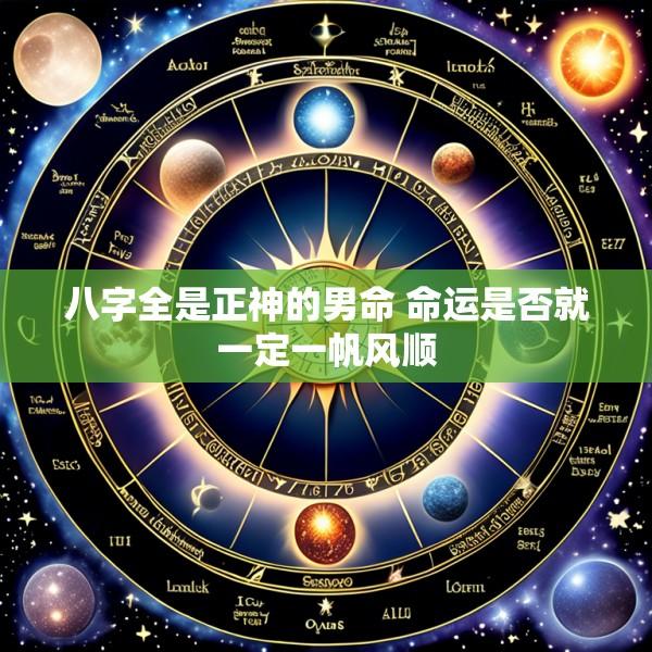 八字全是正神的男命 命运是否就一定一帆风顺