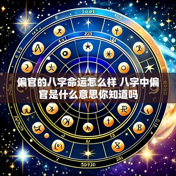偏官的八字命运怎么样 八字中偏官是什么意思你知道吗