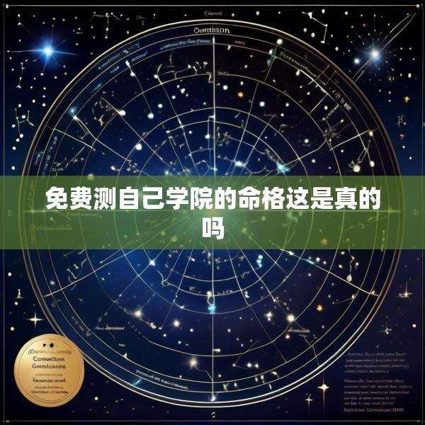 免费测自己学院的命格这是真的吗