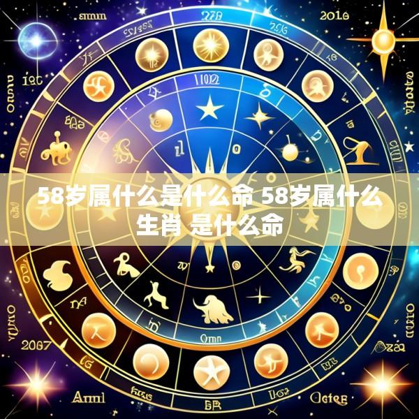 58岁属什么是什么命 58岁属什么生肖 是什么命