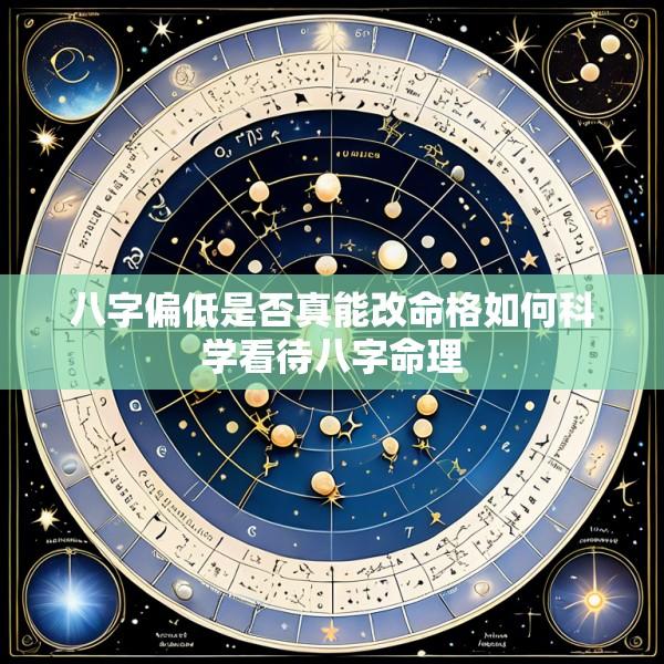 八字偏低是否真能改命格如何科学看待八字命理