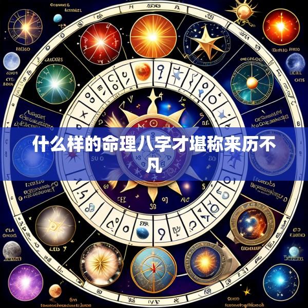 什么样的命理八字才堪称来历不凡