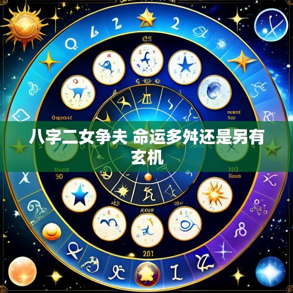 八字二女争夫 命运多舛还是另有玄机