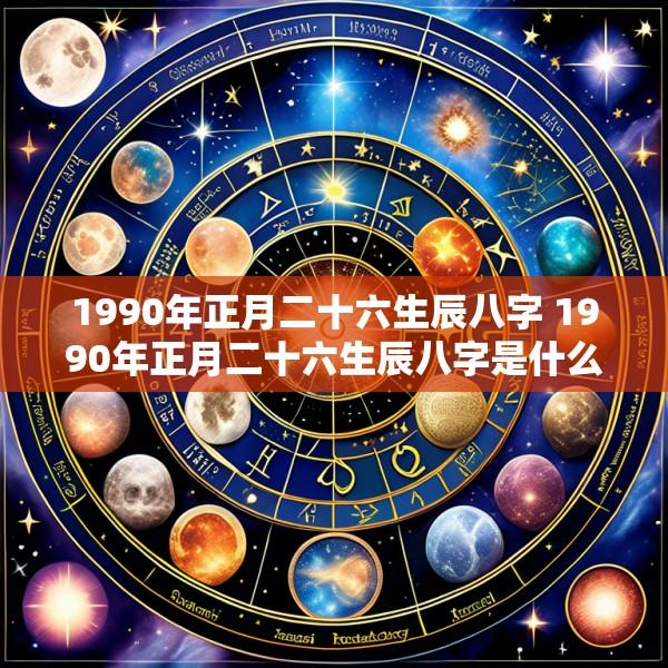1990年正月二十六生辰八字 1990年正月二十六生辰八字是什么