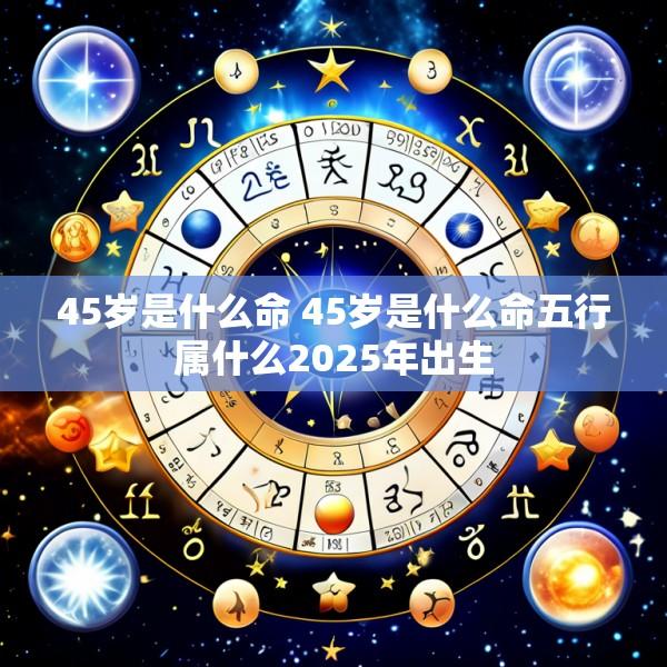 45岁是什么命 45岁是什么命五行属什么2025年出生