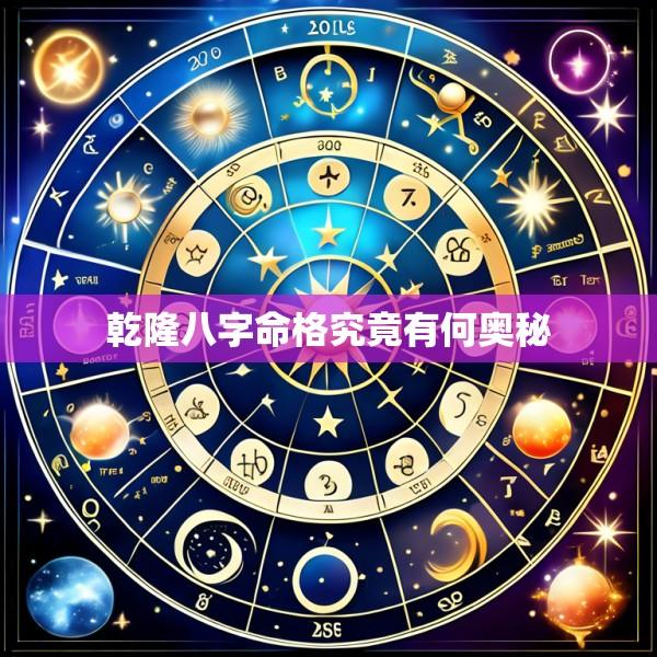 乾隆八字命格究竟有何奥秘