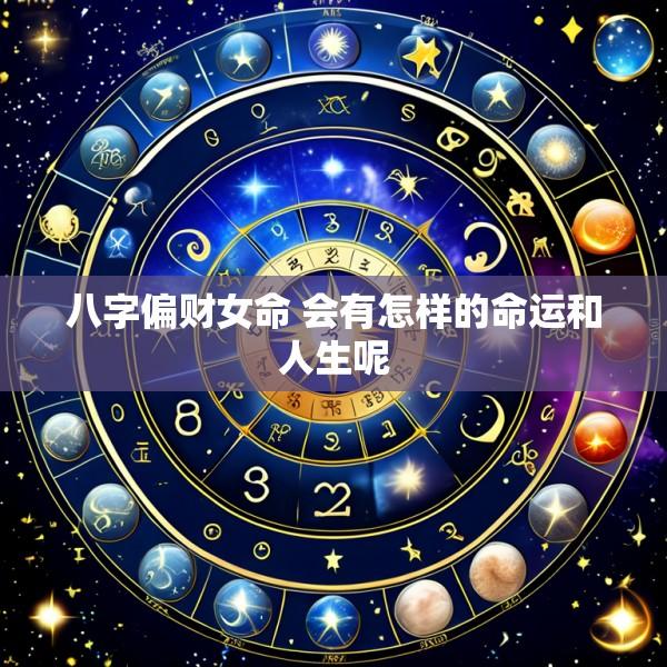 八字偏财女命 会有怎样的命运和人生呢