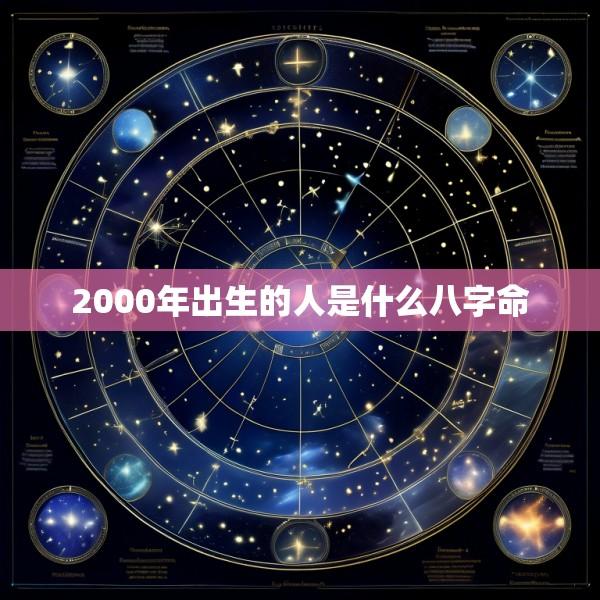 2000年出生的人是什么八字命