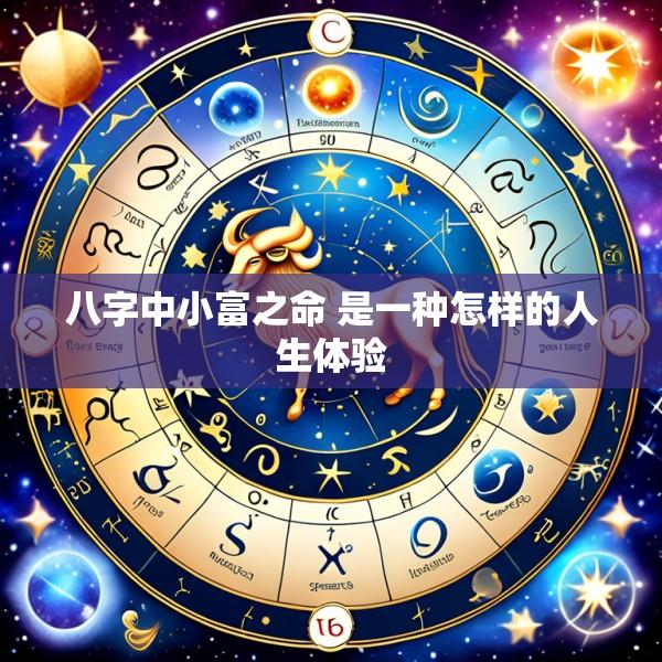 八字中小富之命 是一种怎样的人生体验