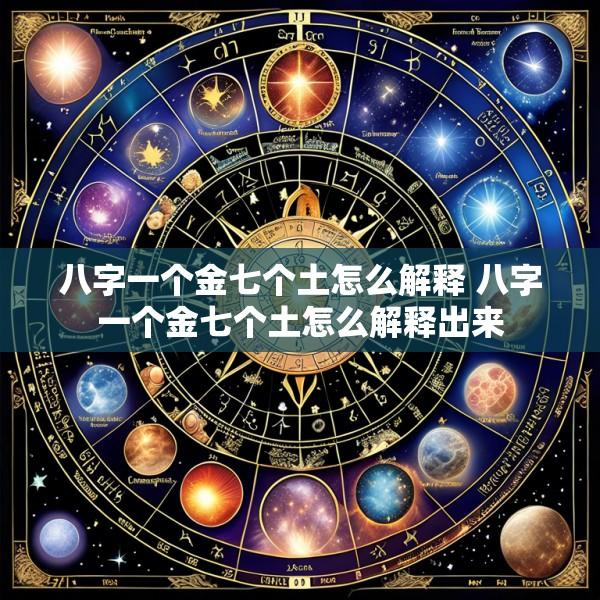 八字一个金七个土怎么解释 八字一个金七个土怎么解释出来