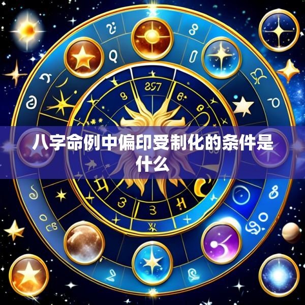 八字命例中偏印受制化的条件是什么