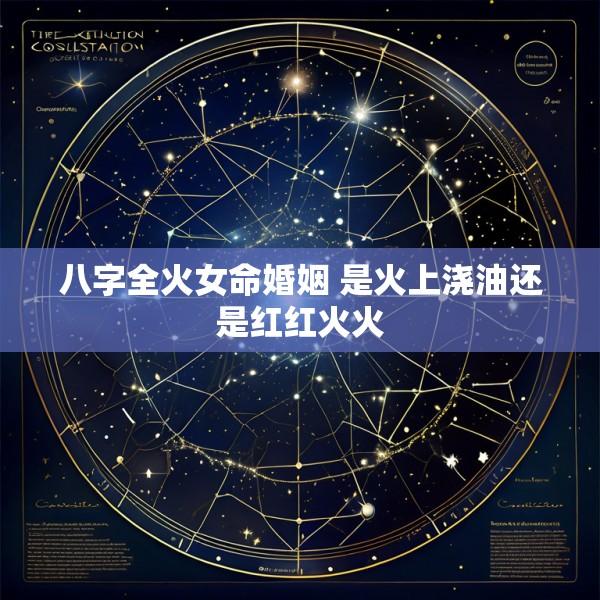 八字全火女命婚姻 是火上浇油还是红红火火