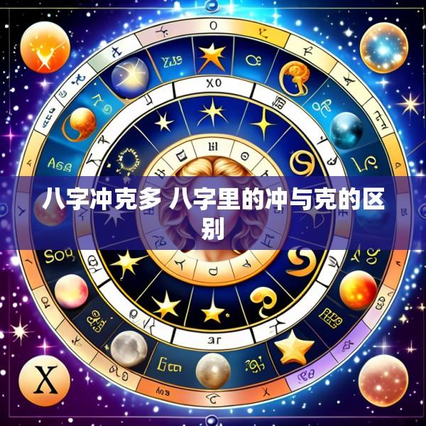 八字冲克多 八字里的冲与克的区别