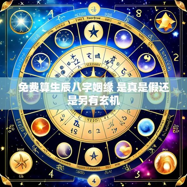 免费算生辰八字姻缘 是真是假还是另有玄机