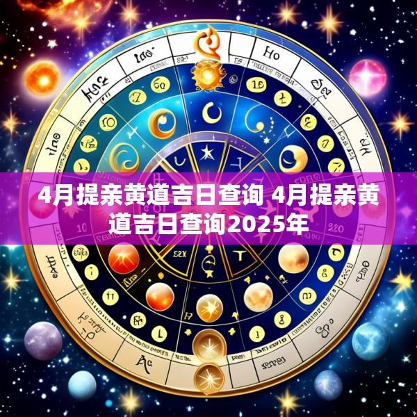 4月提亲黄道吉日查询 4月提亲黄道吉日查询2025年