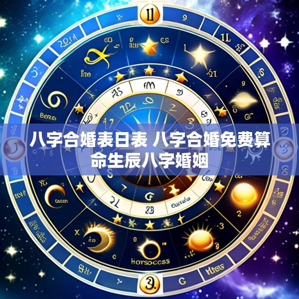 八字合婚表日表 八字合婚免费算命生辰八字婚姻