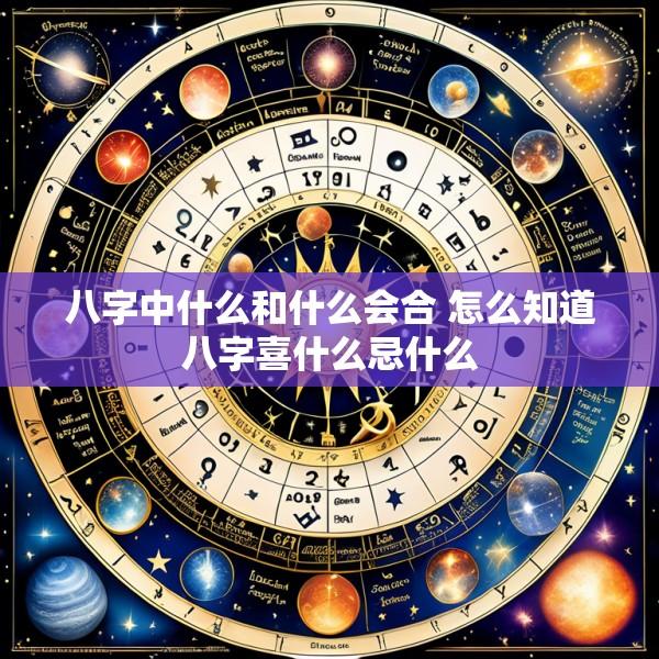 八字中什么和什么会合 怎么知道八字喜什么忌什么