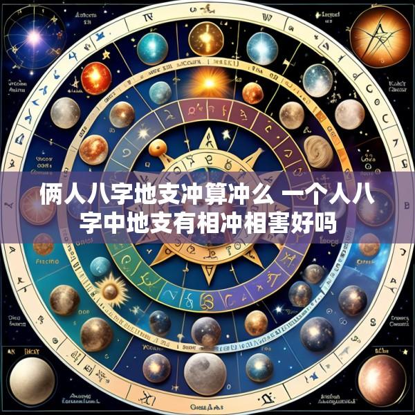 俩人八字地支冲算冲么 一个人八字中地支有相冲相害好吗