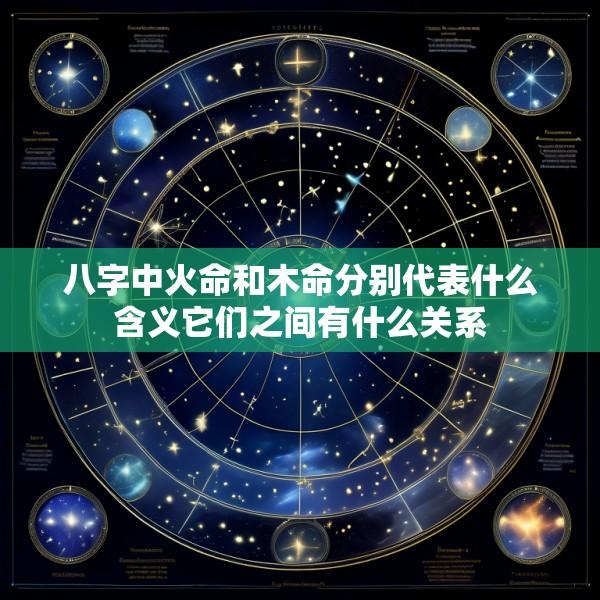 八字中火命和木命分别代表什么含义它们之间有什么关系