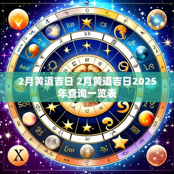 2月黄道吉日 2月黄道吉日2025年查询一览表