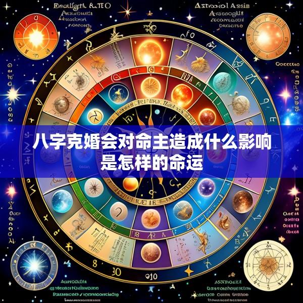 八字克婚会对命主造成什么影响是怎样的命运